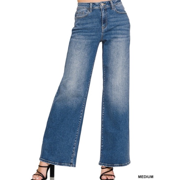 High Rise Blue Jeans - Picture 2 of 15